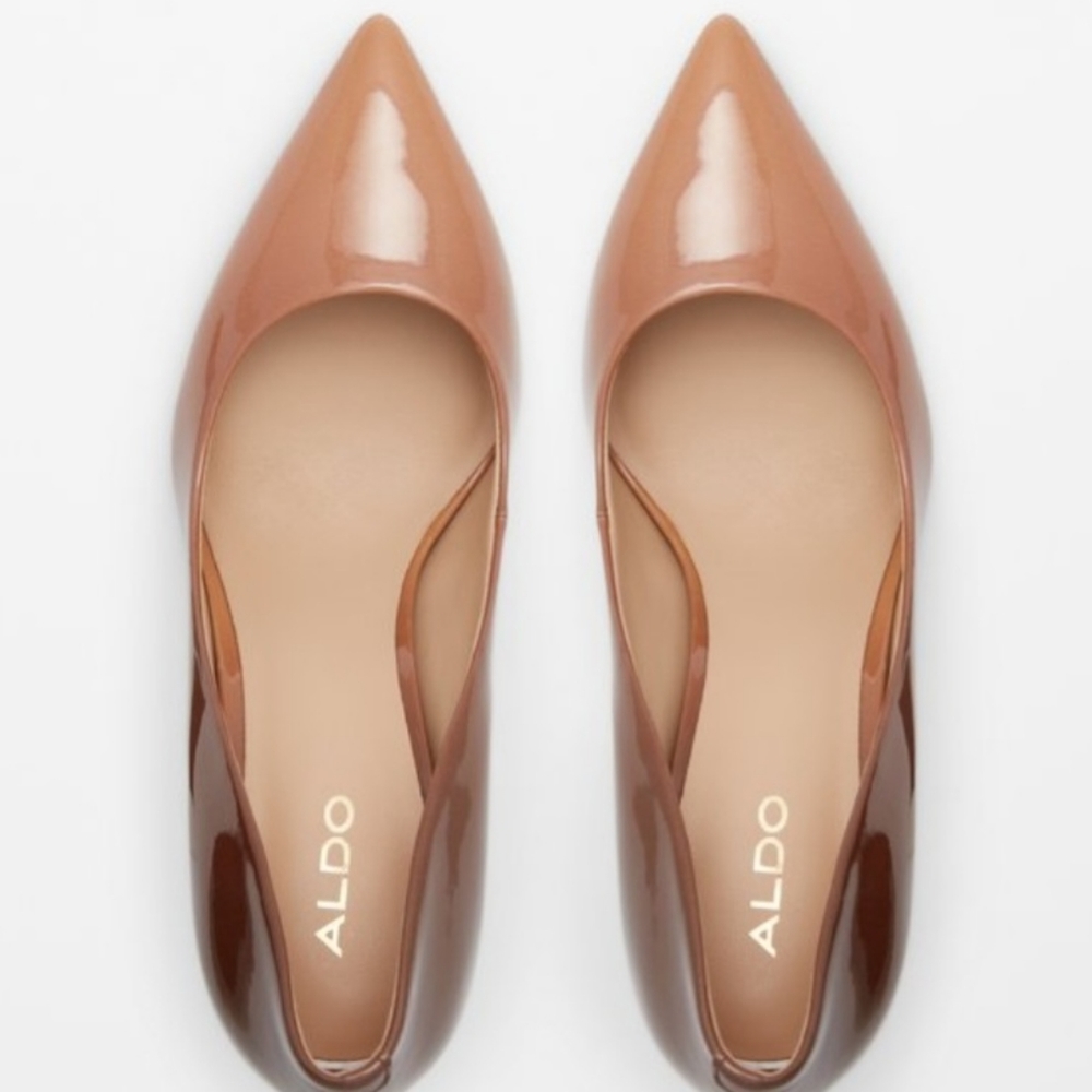 ALDO STILLETO BROWN HEEL SZ 7
